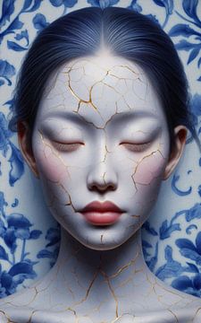 Kintsugi Portrait van J.O. Han
