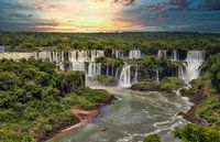 De Iguazu watervallen aan de Argentijnse kant.