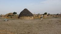 Dorp in de Thar Desert - India 