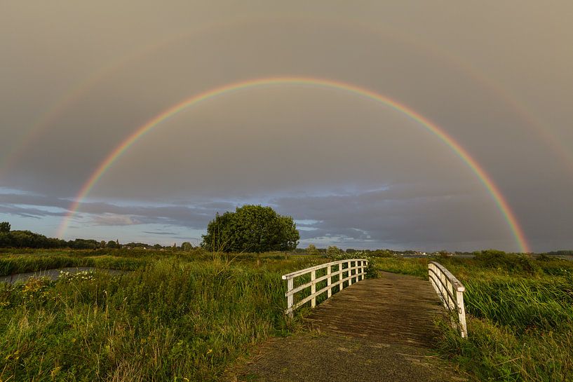 Regenbogen im Land van Cuijk von Bart van Dinten