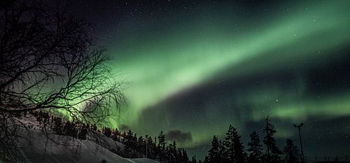 L'aurore boréale en Laponie finlandaise sur Suzanne De Boer