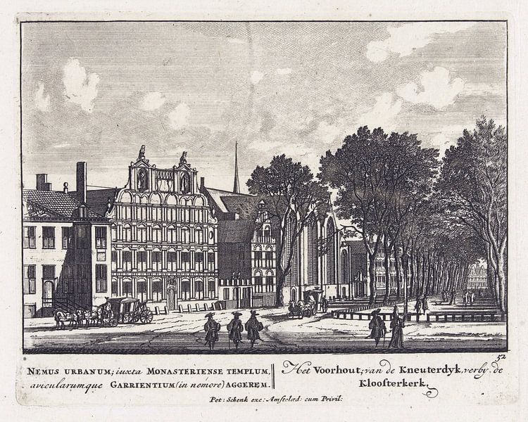Lange Voorhout in Den Haag, 1695 - 1705 von Atelier Liesjes