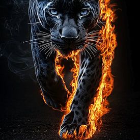 Panthère noire sur P U F F Y