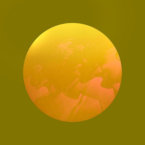 Abstrait moderne. Minimalisme. Orange et vert olive.