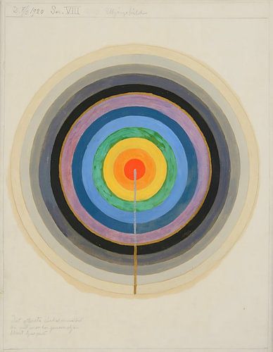 Hilma af Klint - Serie VIII. Foto van het startpunt. Maart 1920