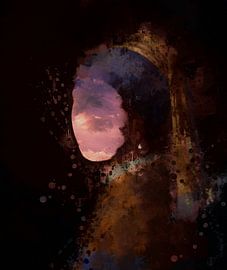 Abstract girl with the pearl | After the work of Johannes Vermeer by MadameRuiz