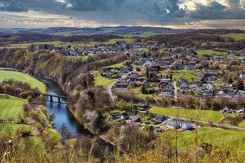 Luchtfoto van Windeck-Obernau bij Rosbach an der Sieg.