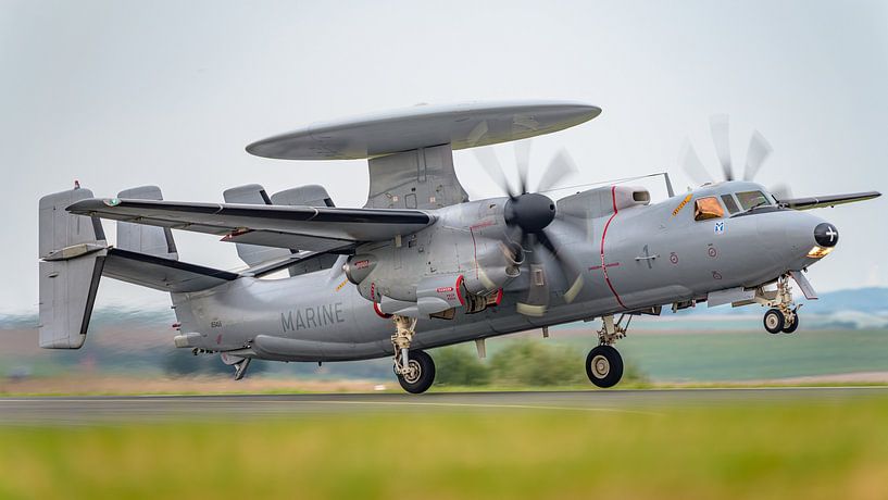French Navy Northrop Grumman E-2C Hawkeye. by Jaap van den Berg