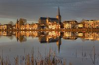 Stadtfront von Kampen mit Bovenkerk.