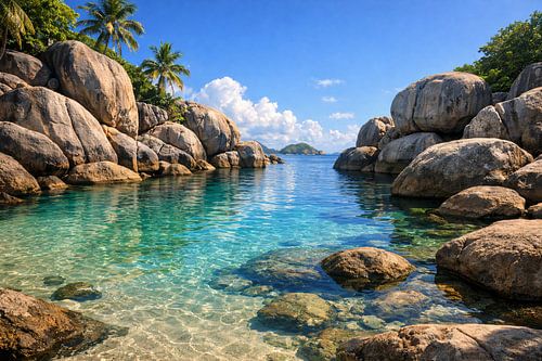 Hidden Granite Lagoon – Tropical Paradise Bay
