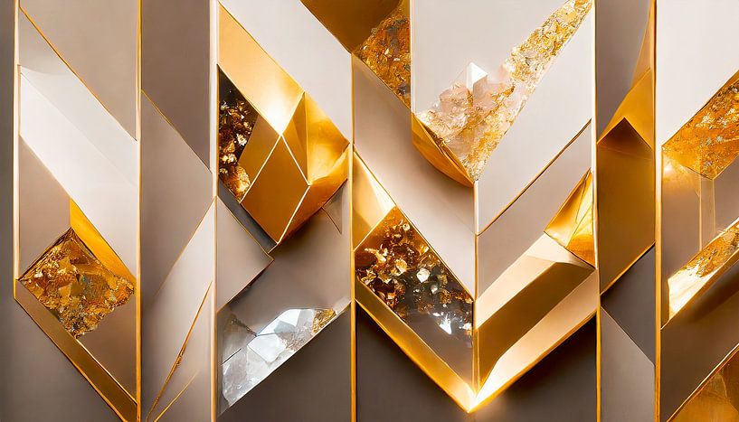 Gold mit Weiß und Diamanten von Mustafa Kurnaz
