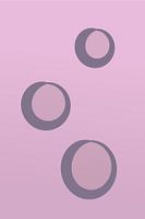 Illustration géométrique minimaliste avec des cercles