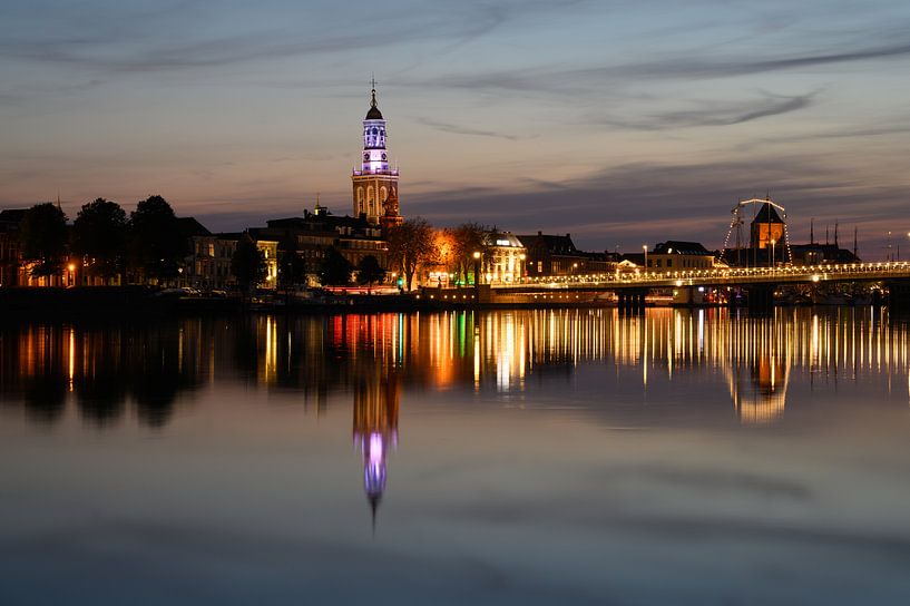 View of camps over the river IJssel by Michel Knikker