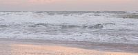 Beach | Sunset and waves -  winter by the Northsea