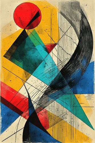 Geometric Symphony of Color and Motion
