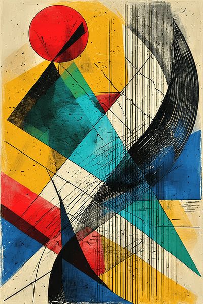 Geometric Symphony of Color and Motion by Kimita Jennaira