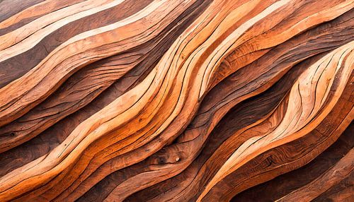 Hout met afgeschuinde randen