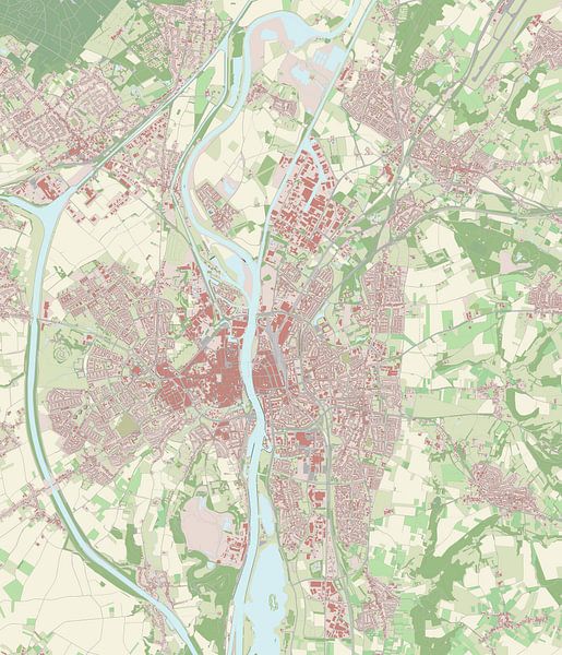 Carte de Maastricht par Rebel Ontwerp