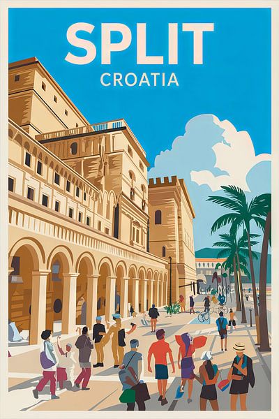 Split, Kroatien von Poster Art Shop