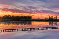 Coucher de soleil près de Woudbloem, Groningen par Henk Meijer Photography Aperçu