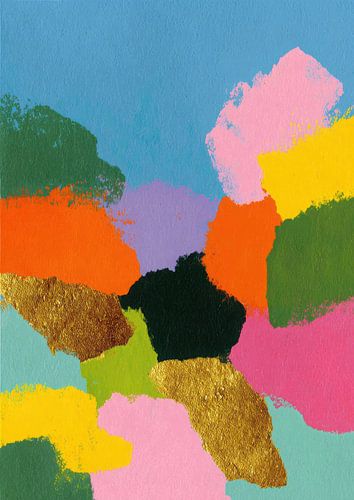 Colourful abstract composition