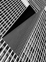 Abstract detail van De Rotterdam in Escher stijl