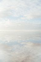 Flachland bei Vlieland, glattes Wasser - Naturfotografie Druck