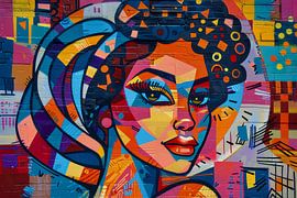 woman abstract portrait by Egon Zitter