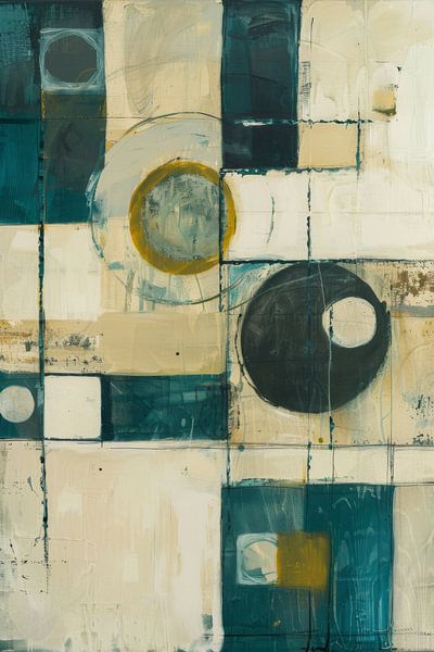 Harmonious geometry in soft tones by Poster Art Shop