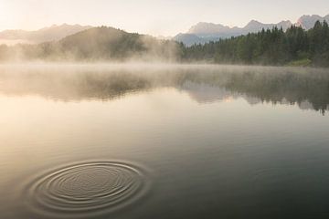 Geroldsee en Karwendel in de zomer van Martin Wasilewski