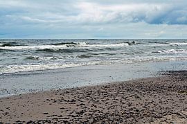 Le bruit dynamique des vagues sur la mer du Nord au Danemark