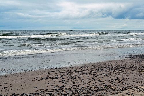 Le bruit dynamique des vagues sur la mer du Nord au Danemark