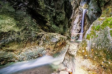Wilde Natur am Heckenbach Wasserfall von Thomas Riess