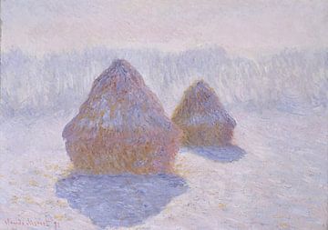Hooibergen (Effect van Sneeuw en Sun), Claude Monet