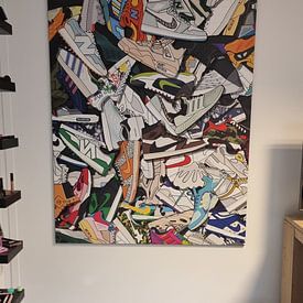 Customer photo: Sneaker Assortment by My Kido, on canvas