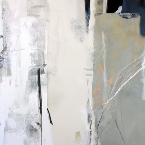 Peinture abstraite moderne "Feeling blue" (sentiment de bleu)