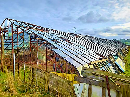 Westland Art #06 Historic grape greenhouse in Westland.