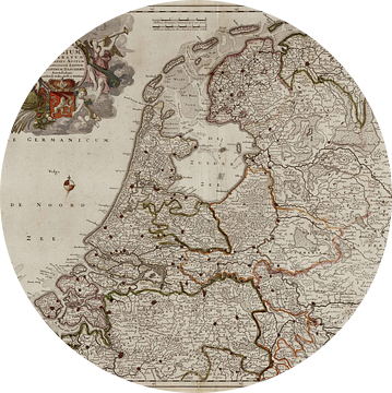 Belgium foederatum / Kaart van Nederland