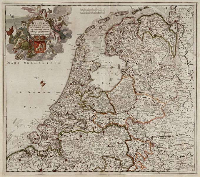 Belgium foederatum / Map of the Netherlands by Rebel Ontwerp