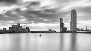 Der Rijnhaven Rotterdam (Schwarz und Weiß)
