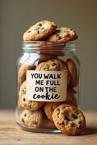 You walk me full on the cookie