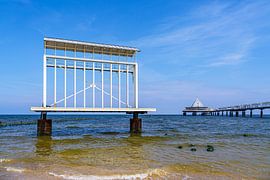 La plage et la jetée d'Heringsdorf, sur l'île d'Usedom