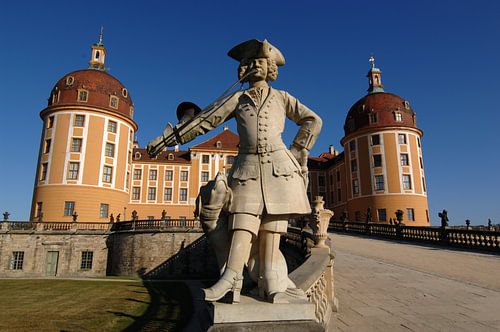 Kasteel Moritzburg in Saksen - Duitsland van Jörg B. Schubert