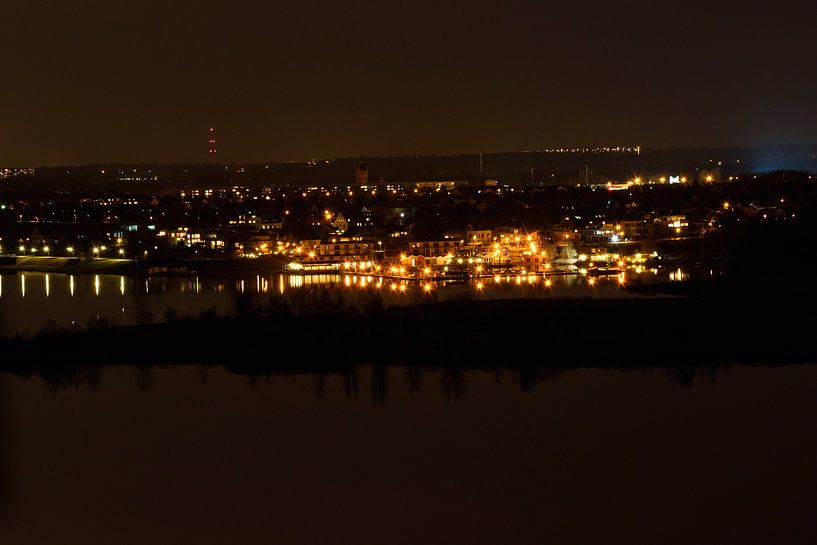 Cospudener See Hafen bei Nacht - Leipzig von Marcel Ethner