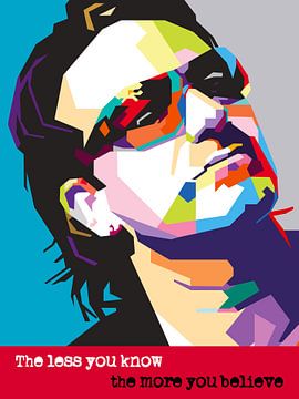 Pop Art Bono - U2 by Doesburg Design