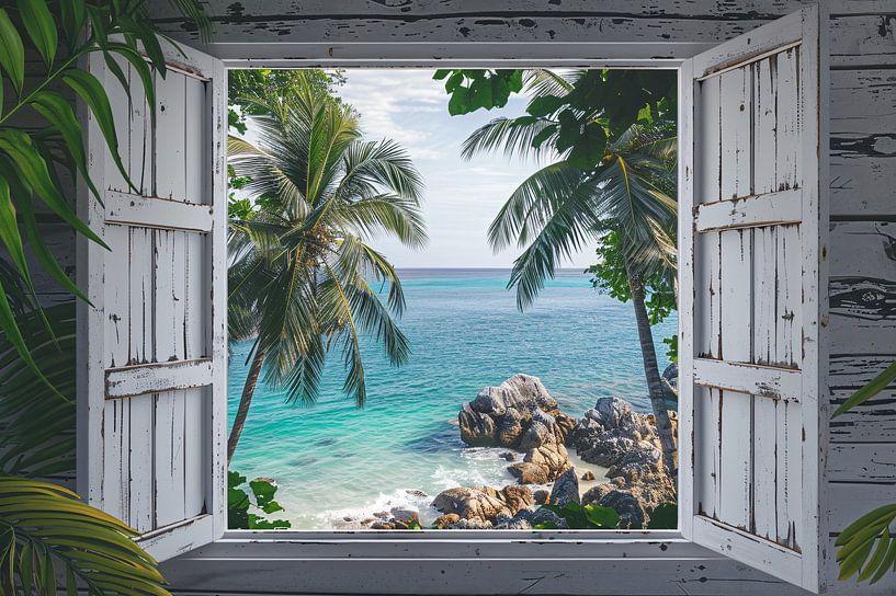 Impressionistisches Strandpanorama von Art & Soul Creations