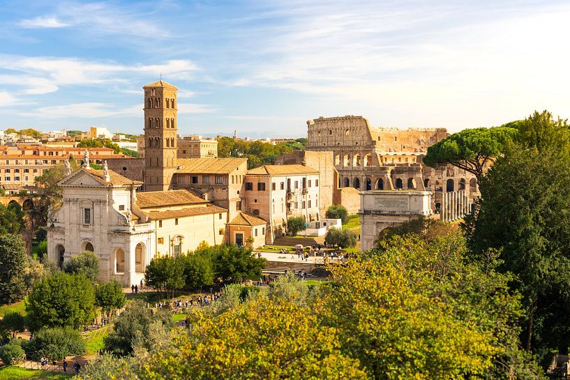 Roman Forum with Colosseum, Rome by Jan Schuler