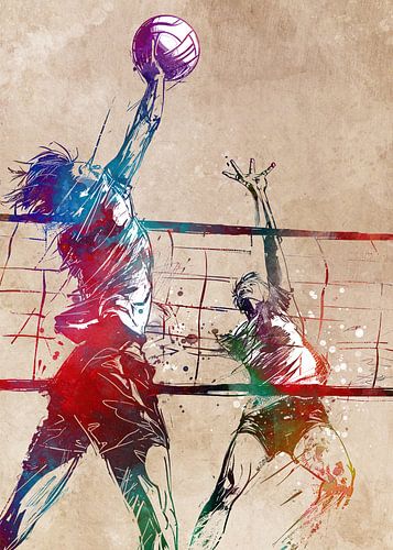 Volleyball sport art #volleyball