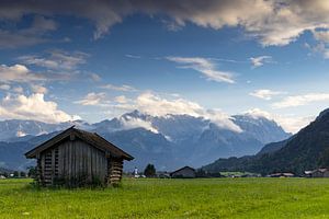 Vue sur Alpspitze et Zugspitze