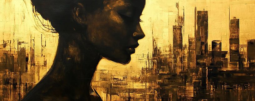 Femme or par Peintures accrocheuses